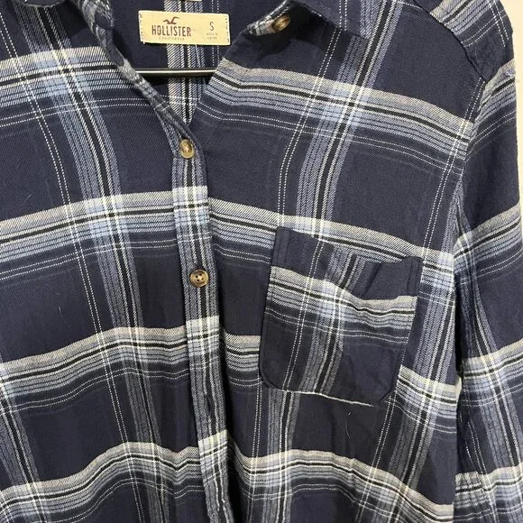 NWT Hollister Plaid Flannel Shirt - Picture 3 of 4
